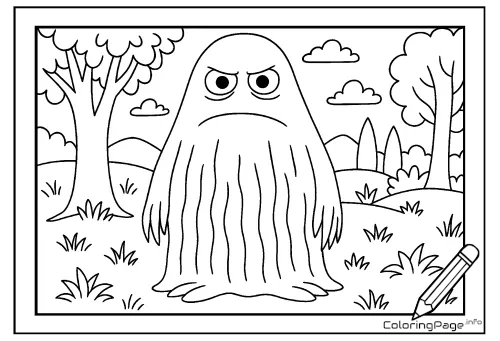 Online coloring page The Groke