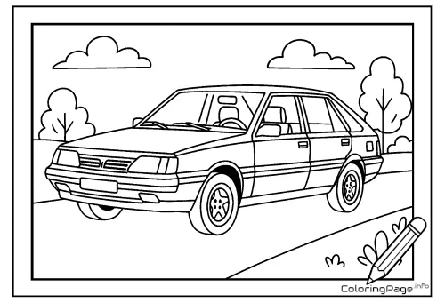 Online coloring page Polonez