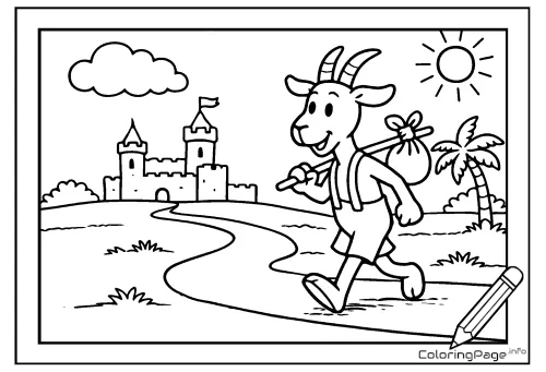 Online coloring page Koziołek Matołek