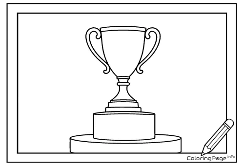 Online coloring page Shiny Trophy